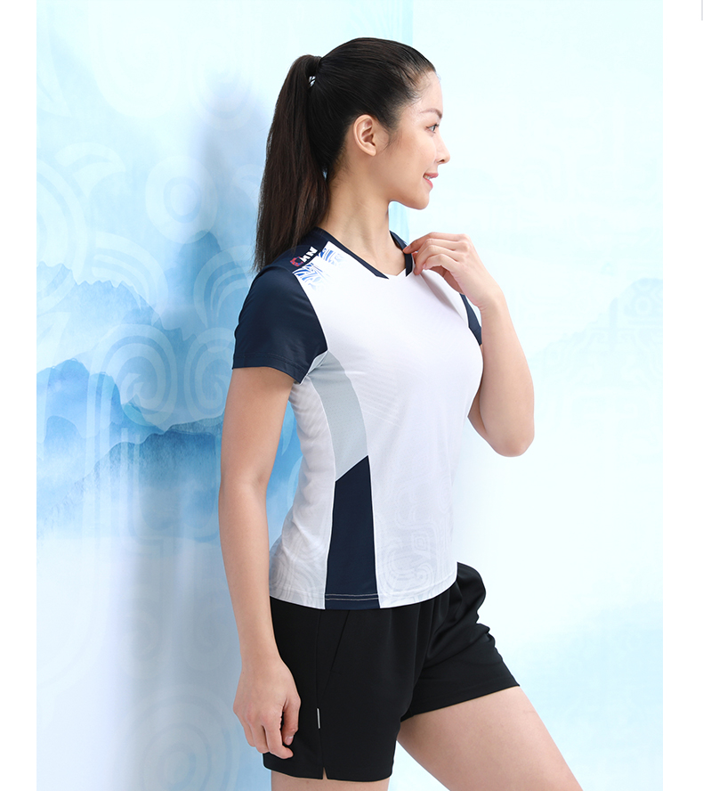 大关鼎盛中国国潮元素羽毛球服运动T恤团购定做厂家883163/883164(图18)